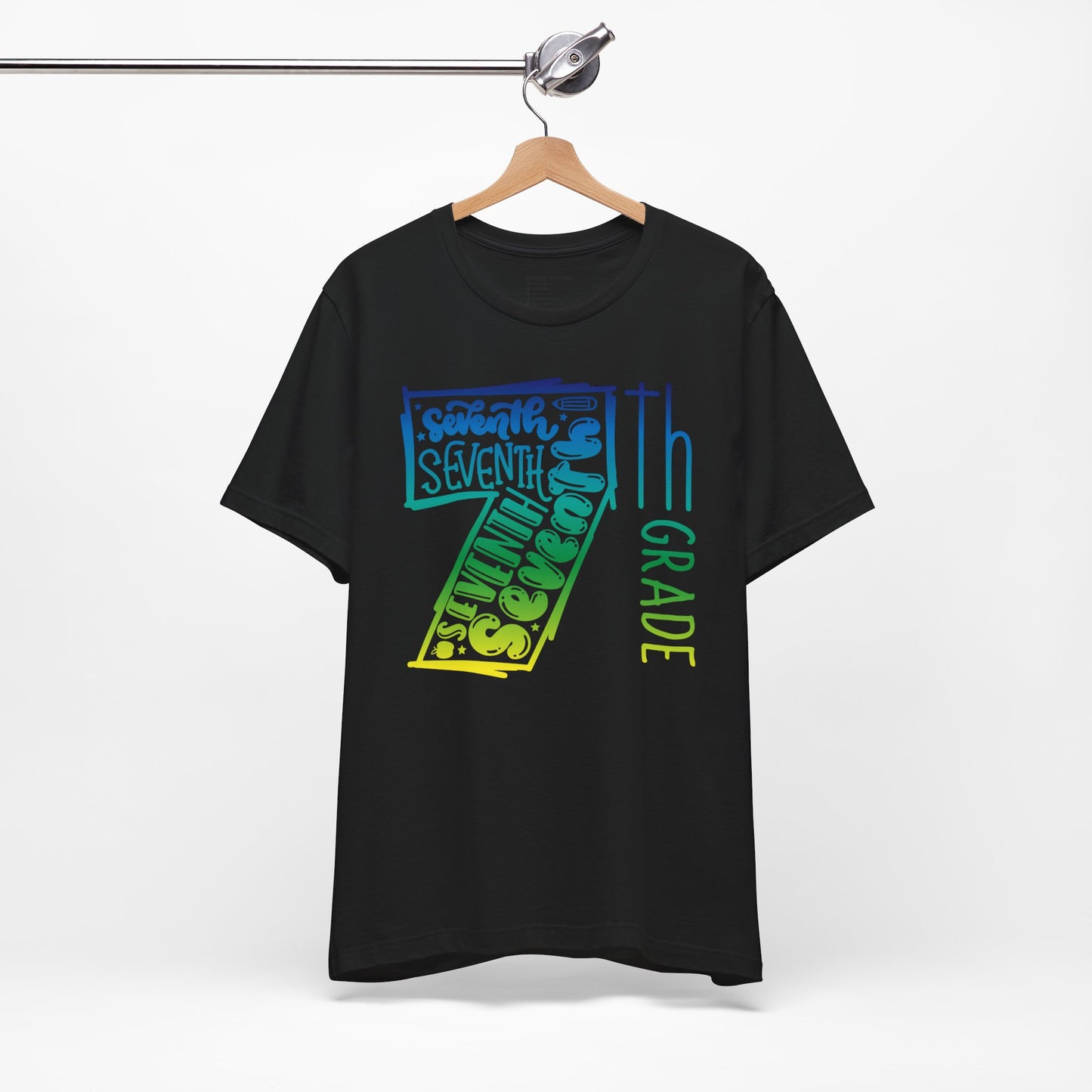 7th Grade Celebration Short Sleeve Tee, Middle School, School Year, Seventh grade