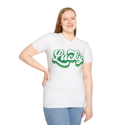 Cursive Lucky St Patrick's Day T-Shirt