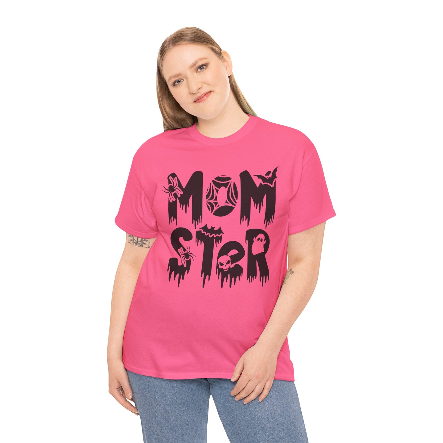 Momster Tee, Halloween Shirt, Trick-or-Treat, Unisex Heavy Cotton Tee,