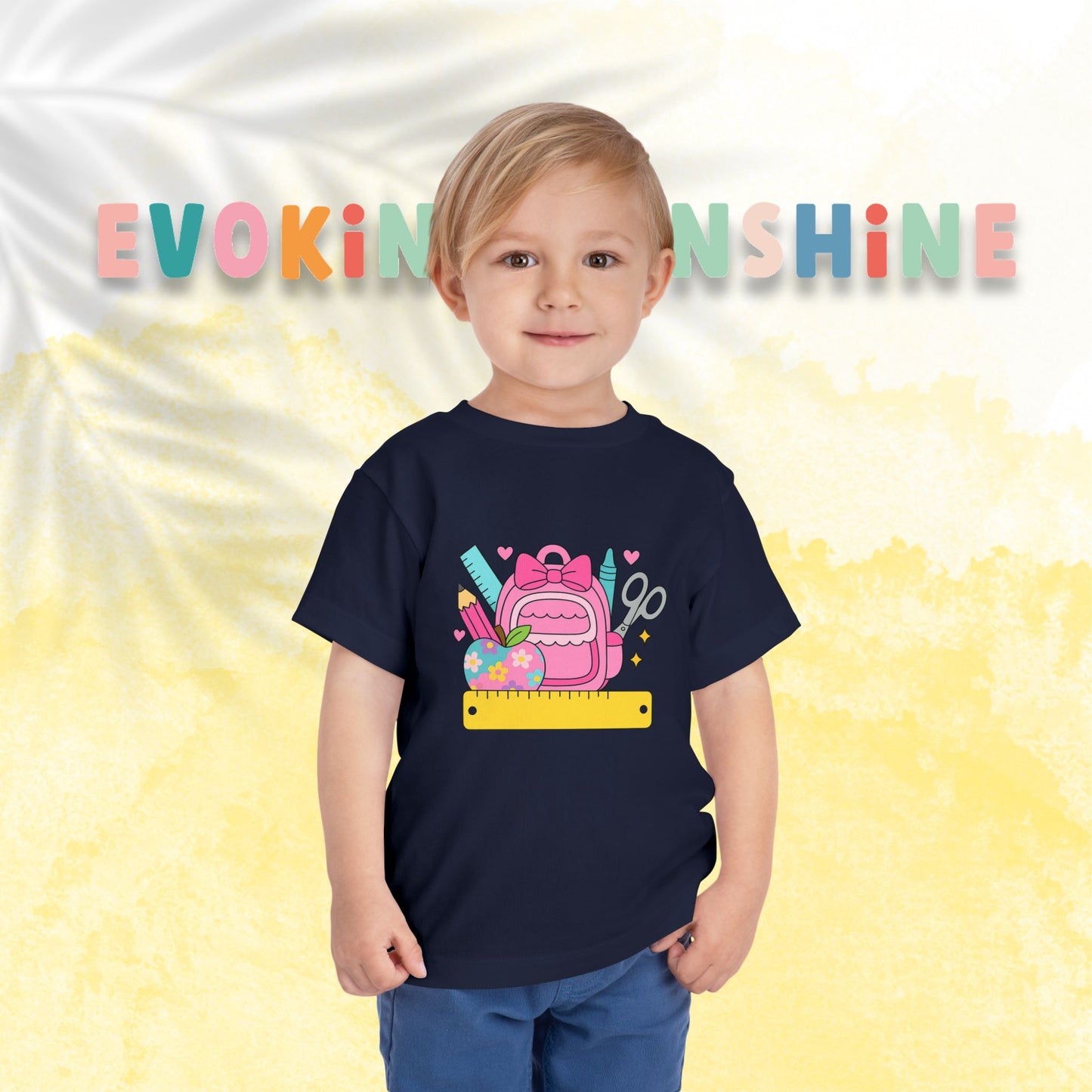 Custom Girls Back-to-School Toddler Tee, Preschool, Kindergarten, MDO, School Shirt, Backpack, Bookbag, Personalize