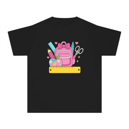 Personalized Cute Back To School Youth Tee, Personalized Girl Shirt, Kids Graphic Tee, Student Shirt