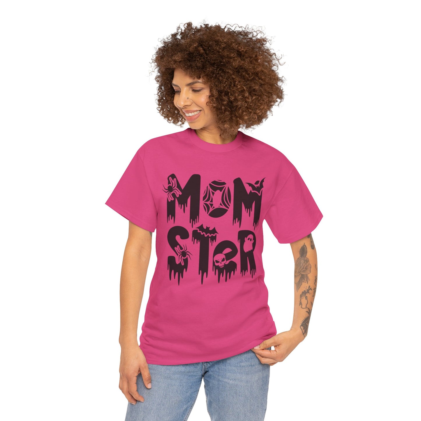 Momster Tee, Halloween Shirt, Trick-or-Treat, Unisex Heavy Cotton Tee,