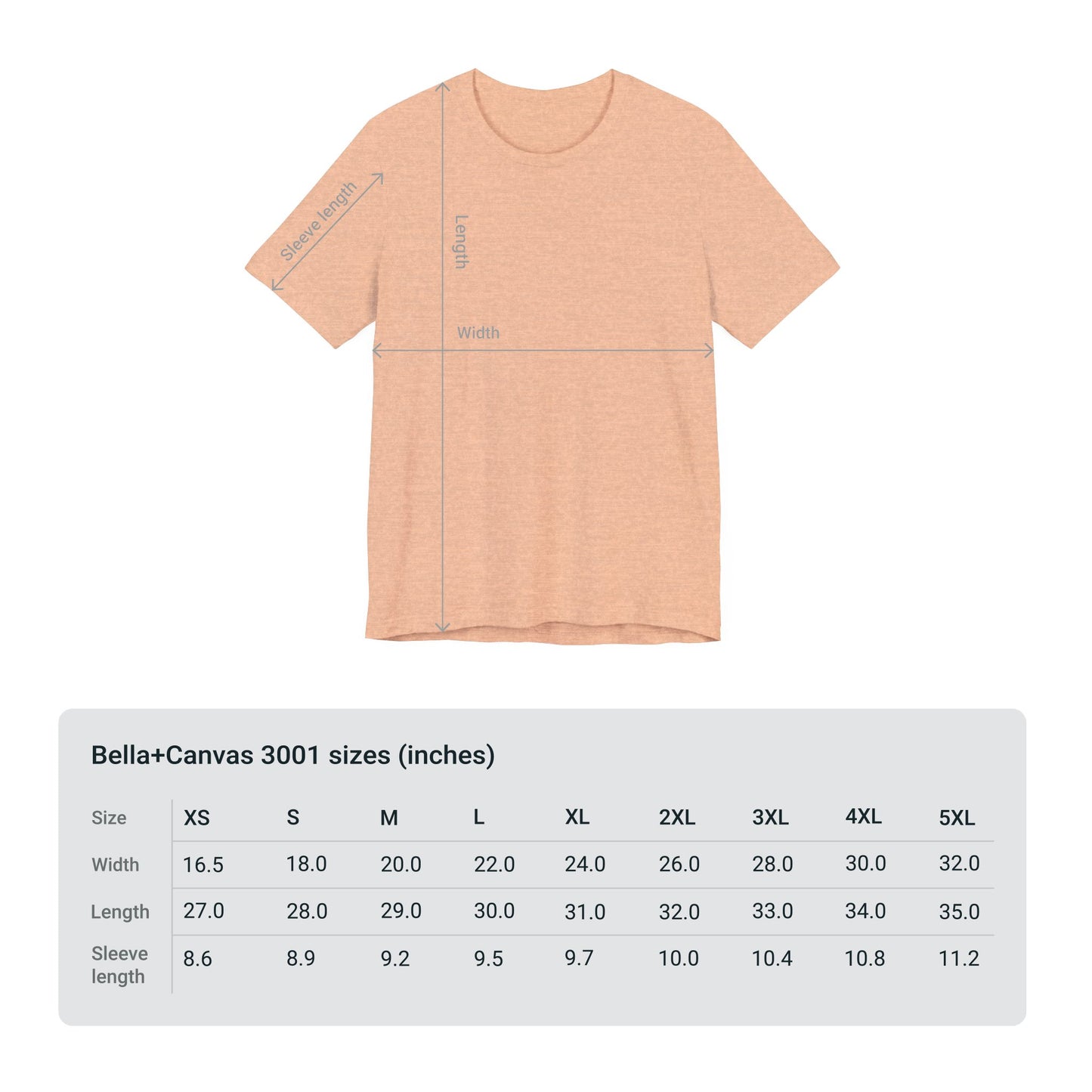 Just Peachy Unisex Bella Canvas Graphic Tee; Express Delivery available