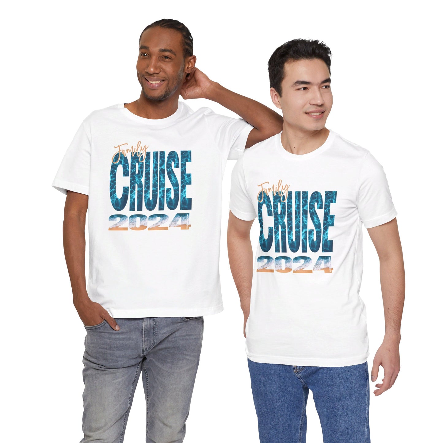 Family Cruise 2024 Ocean Print - Matching Family Vacation Shirts