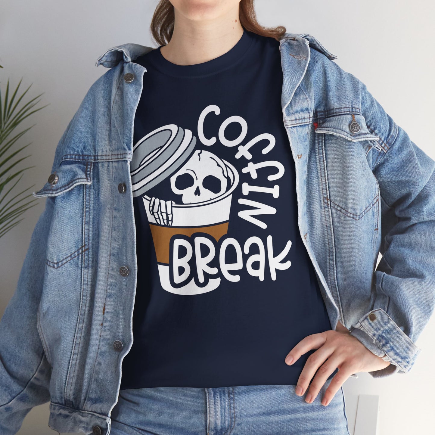 Coffin Break, Skeleton,  Coffee Tee, Unisex Shirt