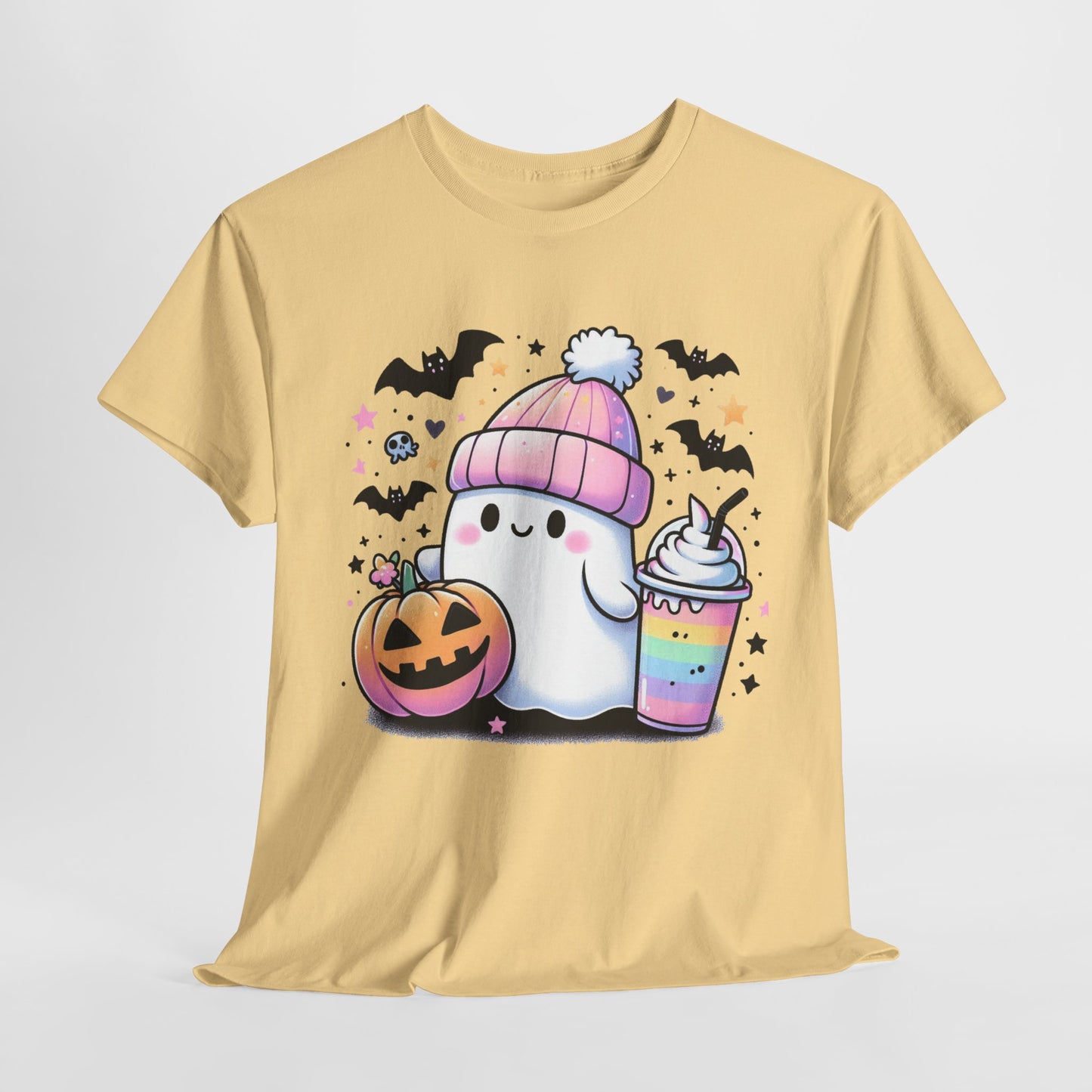 Pretty in Pastel - Cute Ghost - Halloween Shirt - Adult Unisex Tee -