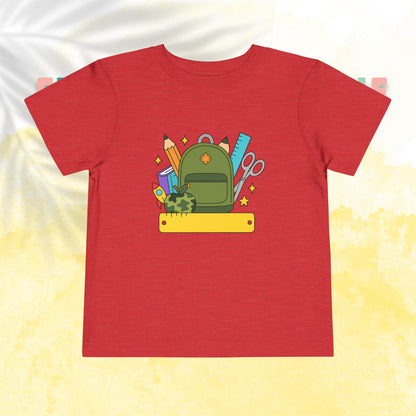Custom Boys Back-to-School Toddler Tee, Preschool, Kindergarten, MDO, School Shirt, Backpack, Bookbag, Personalize