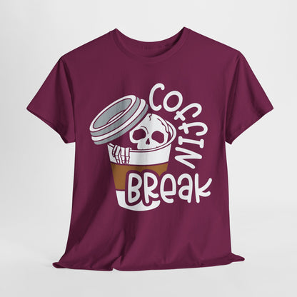 Coffin Break, Skeleton,  Coffee Tee, Unisex Shirt