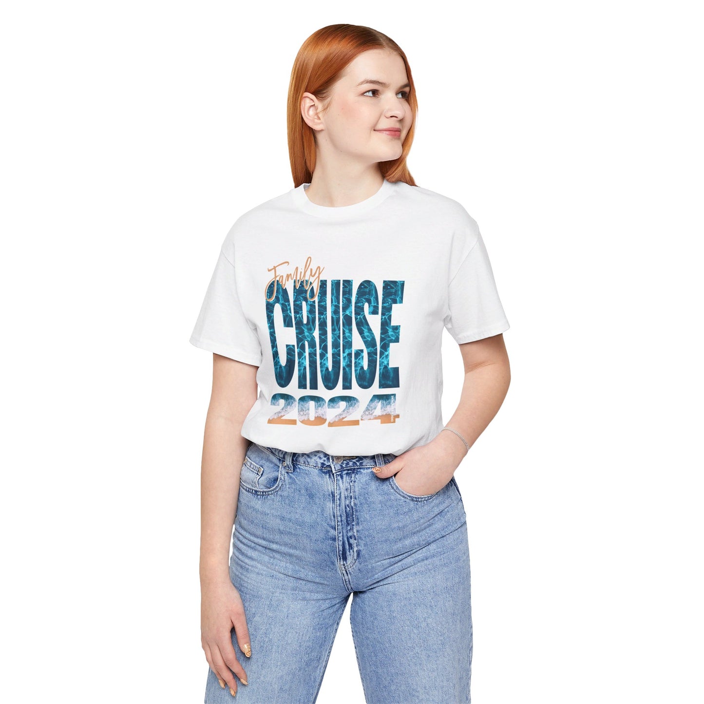 Family Cruise 2024 Ocean Print - Matching Family Vacation Shirts