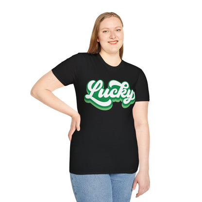 Cursive Lucky St Patrick's Day T-Shirt