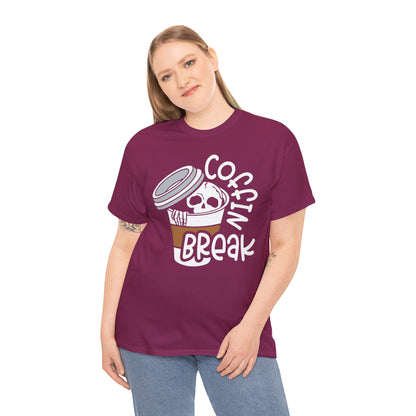 Coffin Break, Skeleton,  Coffee Tee, Unisex Shirt