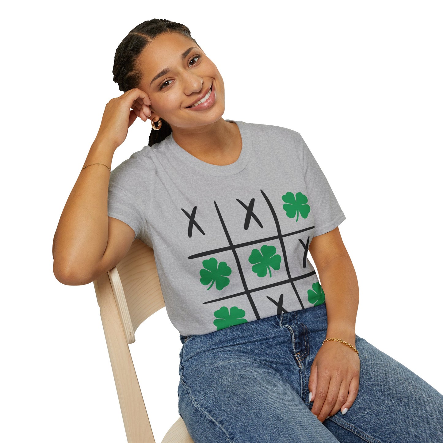 Tic Tac Toe Shamrock Shirt, St. Patrick's tee