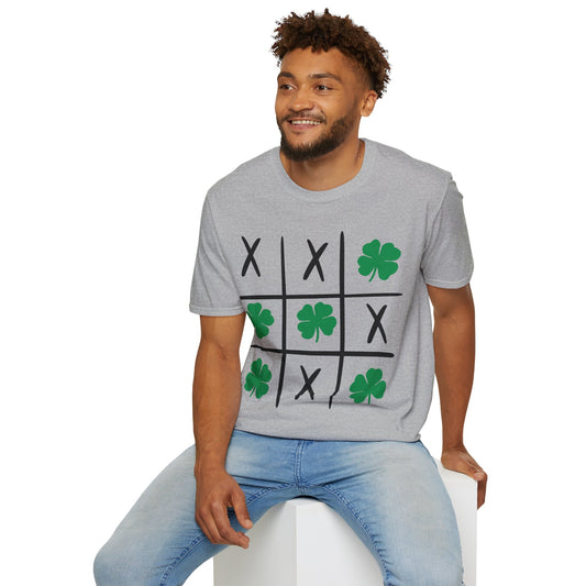 Tic Tac Toe Shamrock Shirt, St. Patrick's tee