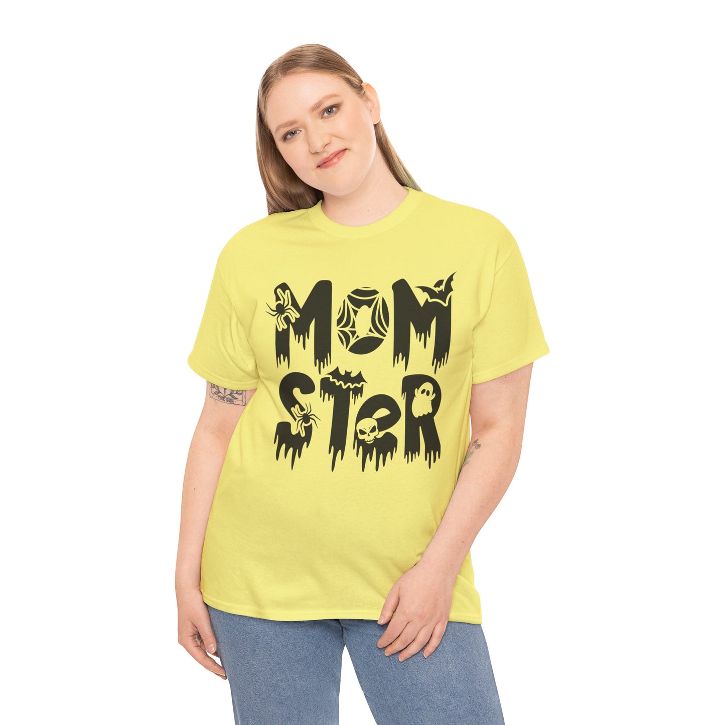 Momster Tee, Halloween Shirt, Trick-or-Treat, Unisex Heavy Cotton Tee,