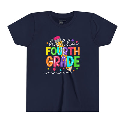 Hello Fourth Grade, Back to School Shirt, 4th Grade, Elementary School