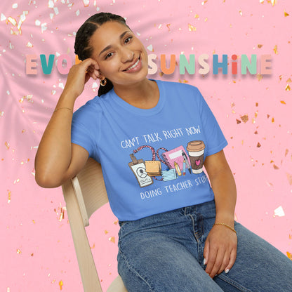 Teacher Life Unisex Softstyle T-Shirt | Funny Teacher Tee, Gift for Educators, Classroom Humor, Teacher Appreciation, Back to School