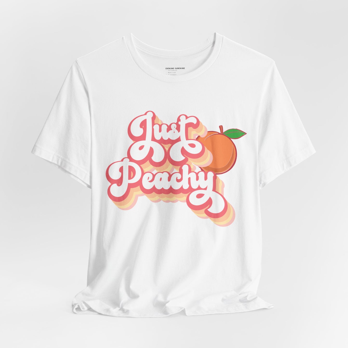 Just Peachy Unisex Bella Canvas Graphic Tee; Express Delivery available