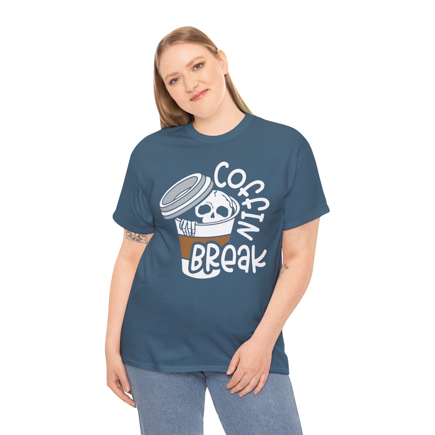 Coffin Break, Skeleton,  Coffee Tee, Unisex Shirt