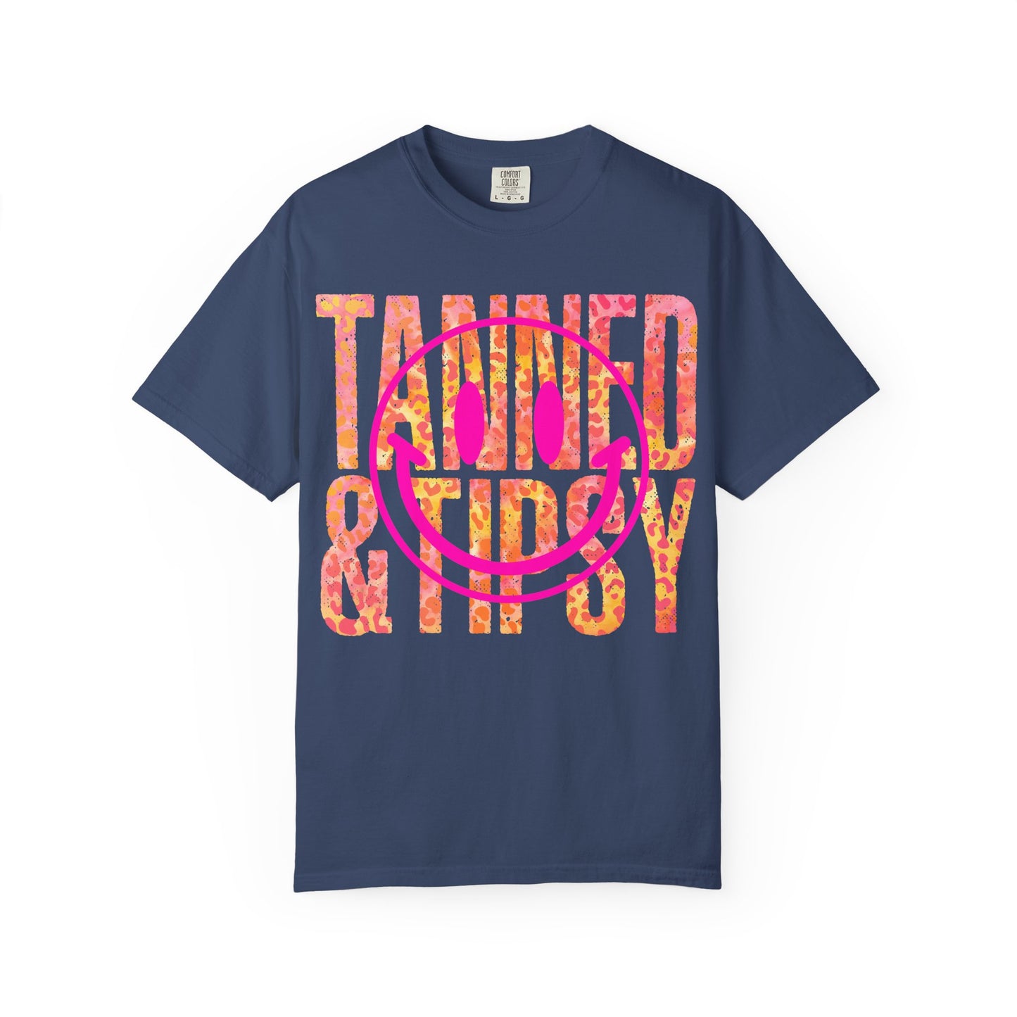 Smiley Face Graphic Tee, Casual Summer Shirt, Gift for Beach Lovers, Trendy Unisex T-shirt, Fun Party Apparel, Celebration Wear