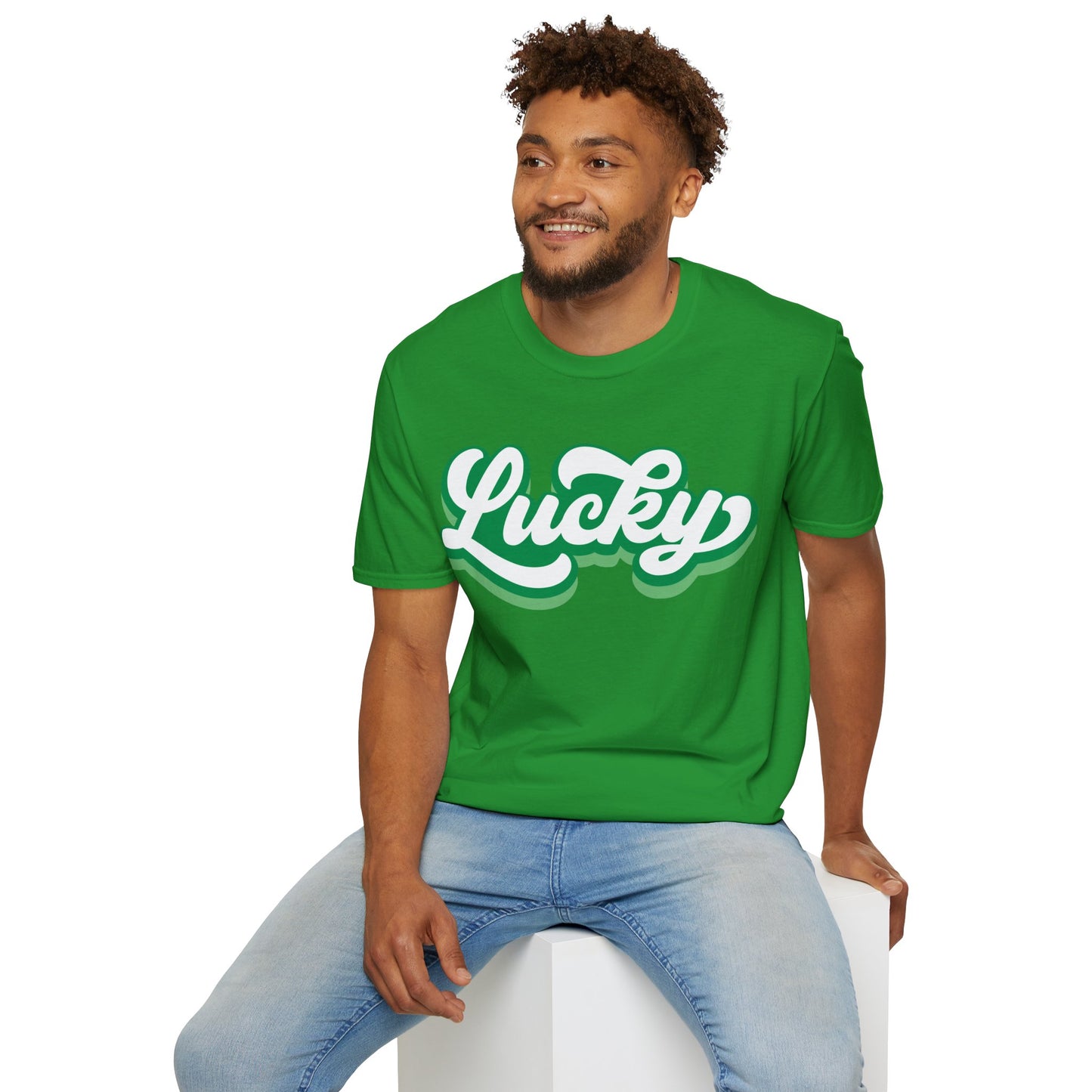 Cursive Lucky St Patrick's Day T-Shirt