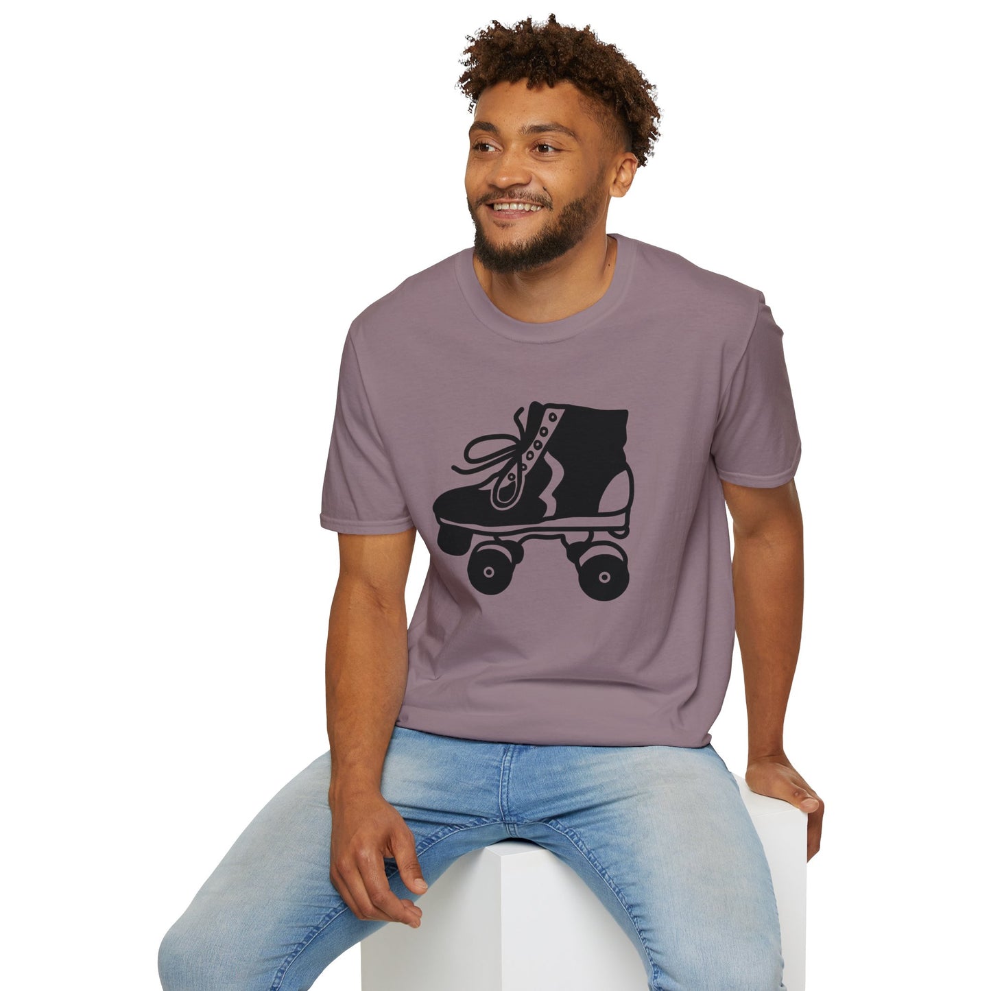 Vintage Roller Skate - Unisex Softstyle T-Shirt - Skater - Roller Skate - VSCO