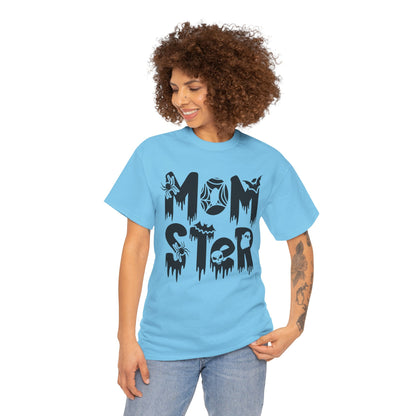 Momster Tee, Halloween Shirt, Trick-or-Treat, Unisex Heavy Cotton Tee,