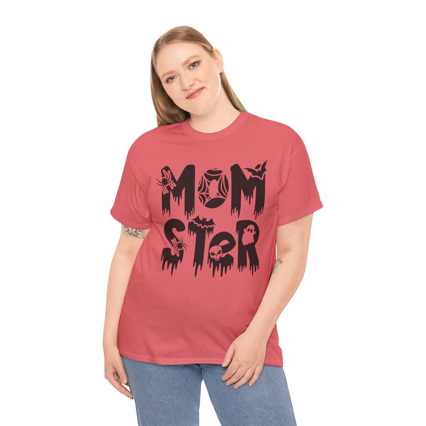 Momster Tee, Halloween Shirt, Trick-or-Treat, Unisex Heavy Cotton Tee,