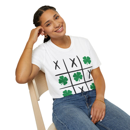 Tic Tac Toe Shamrock Shirt, St. Patrick's tee