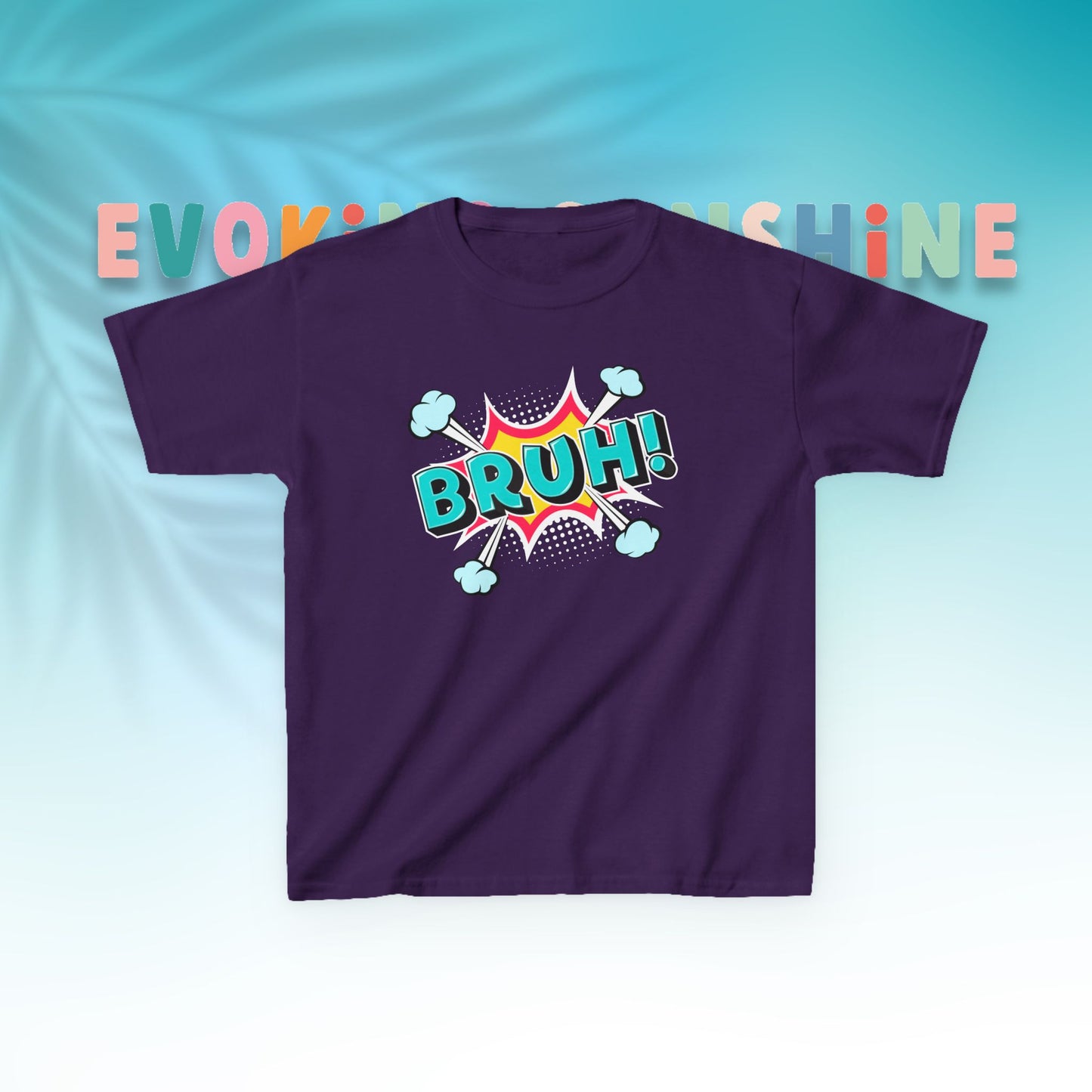 Fun Kids Graphic Tee - BRUH! Comic Style Shirt, Youth Apparel, Gift for Boys, Streetwear, Summer Vibes, Birthday, Everyday Wear