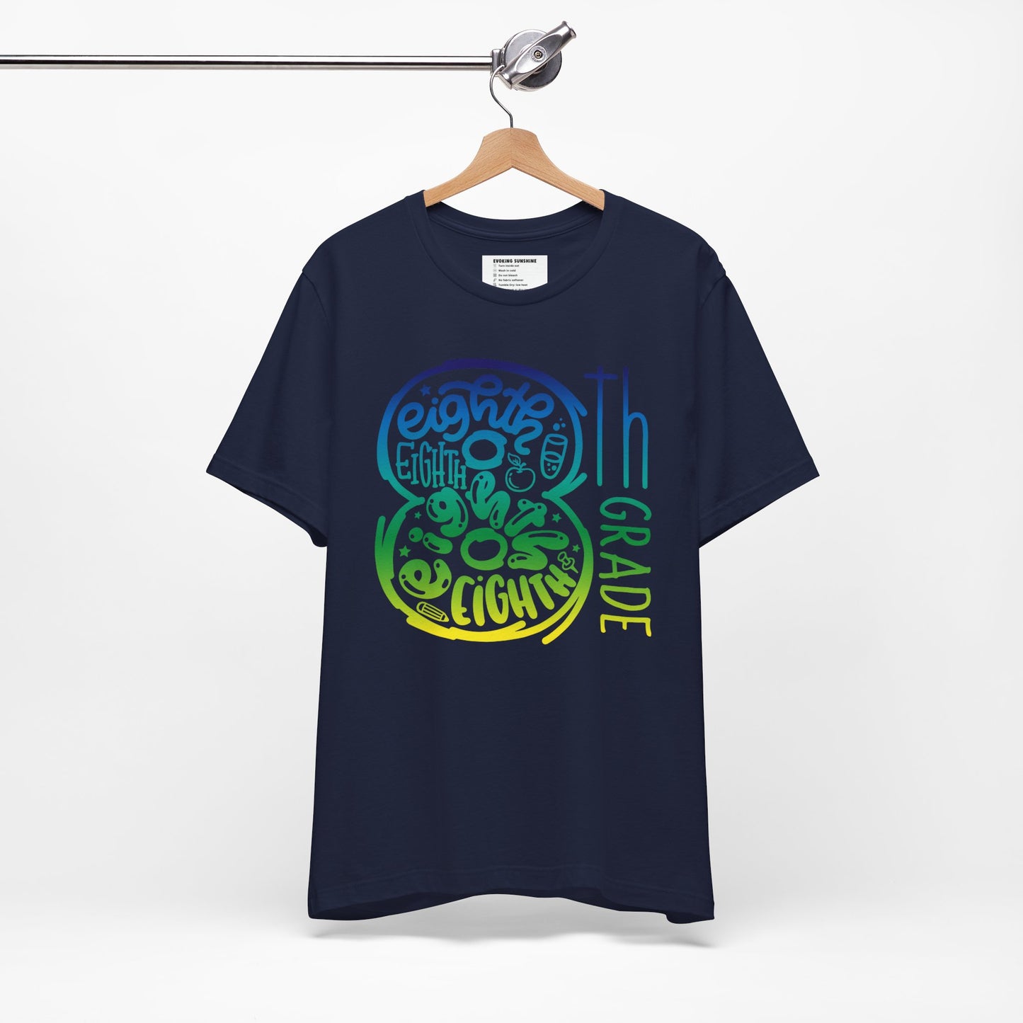 8th Grade Celebration Short Sleeve Tee, Middle School, School Year, Eighth grade