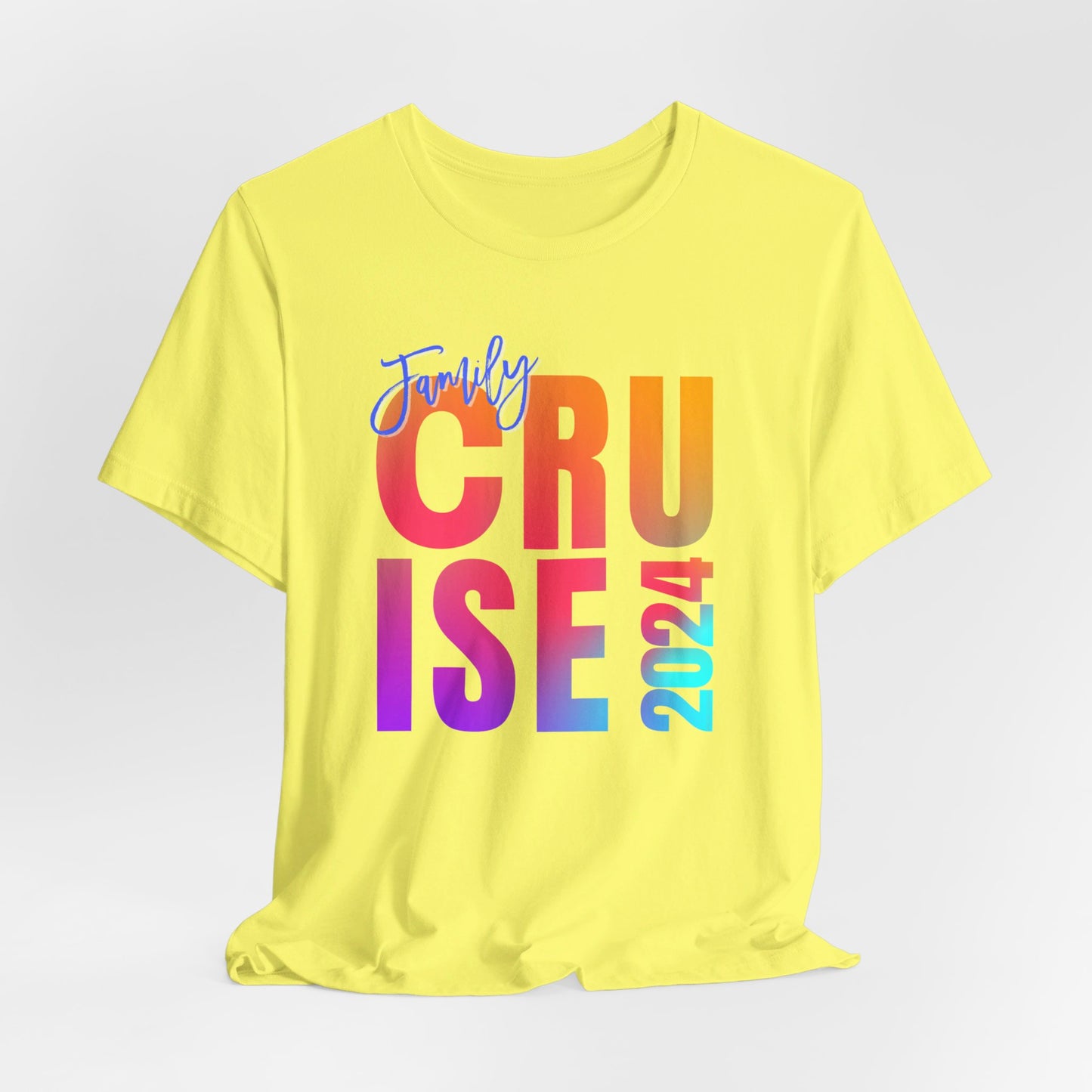 Family Cruise  2024, Adult, Unisex Jersey Short Sleeve Tee, Express Delivery available