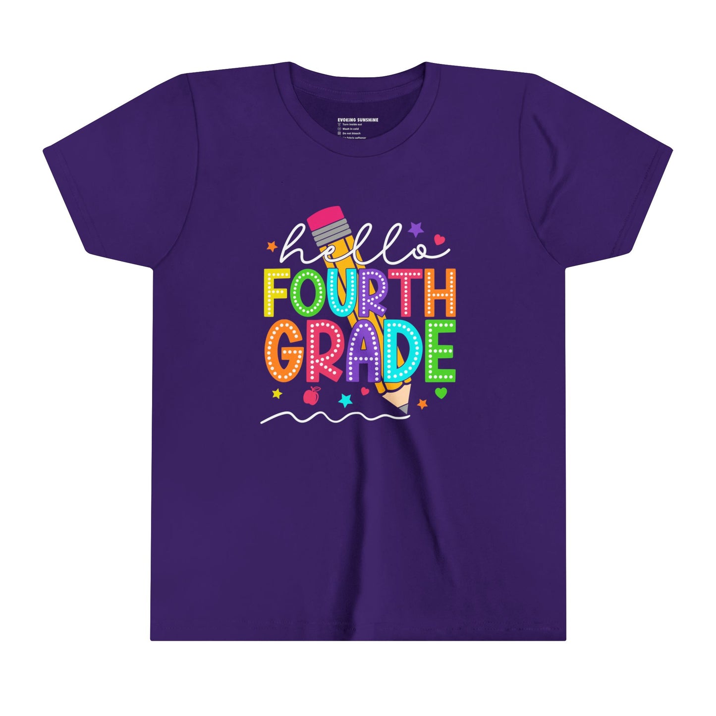 Hello Fourth Grade, Back to School Shirt, 4th Grade, Elementary School