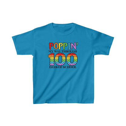 Poppin' My Way Through 100 Days of School T-Shirt, School Spirt, Youth shirt