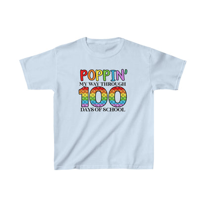 Poppin' My Way Through 100 Days of School T-Shirt, School Spirt, Youth shirt