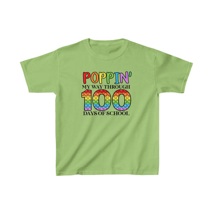 Poppin' My Way Through 100 Days of School T-Shirt, School Spirt, Youth shirt
