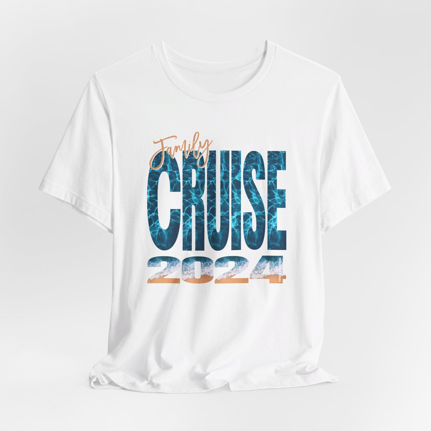 Family Cruise 2024 Ocean Print - Matching Family Vacation Shirts