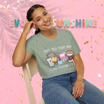Teacher Life Unisex Softstyle T-Shirt | Funny Teacher Tee, Gift for Educators, Classroom Humor, Teacher Appreciation, Back to School