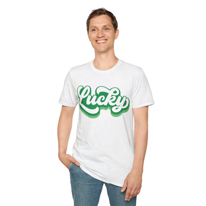 Cursive Lucky St Patrick's Day T-Shirt