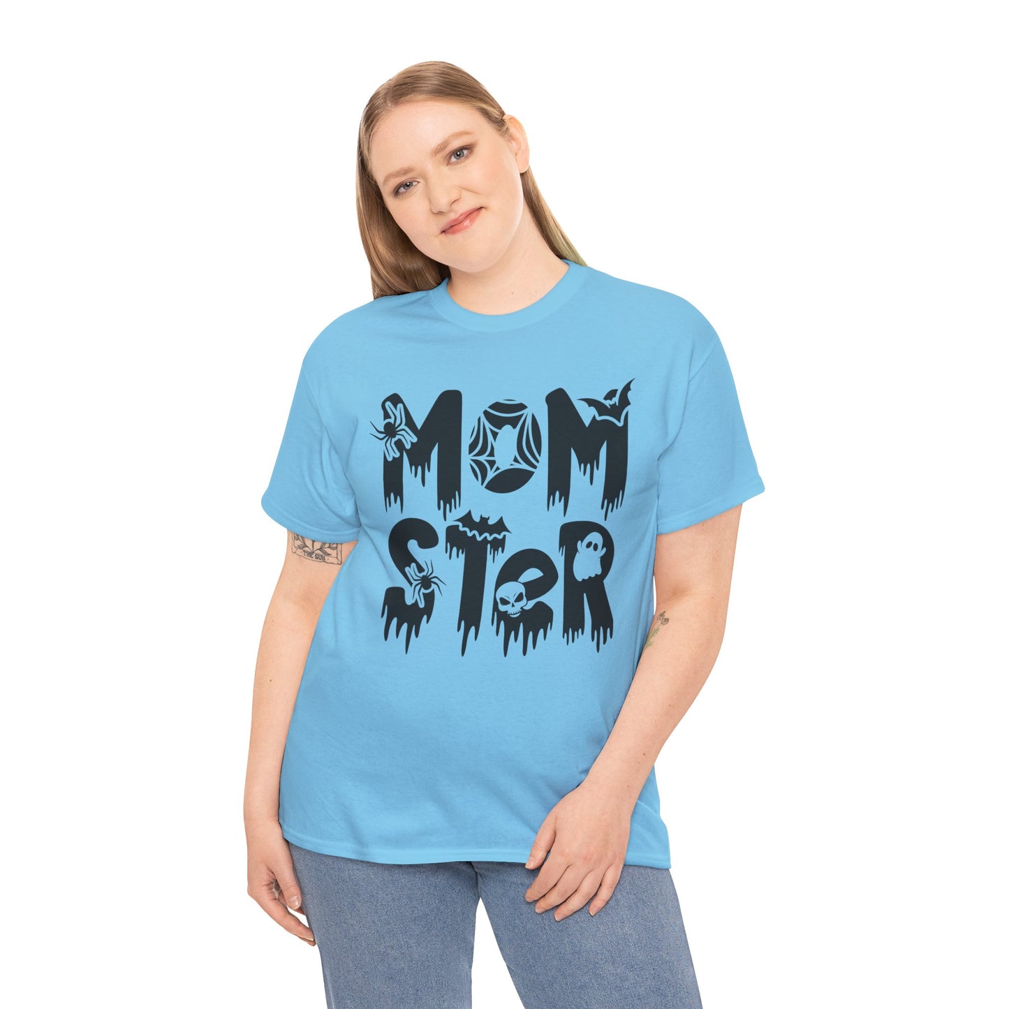 Momster Tee, Halloween Shirt, Trick-or-Treat, Unisex Heavy Cotton Tee,