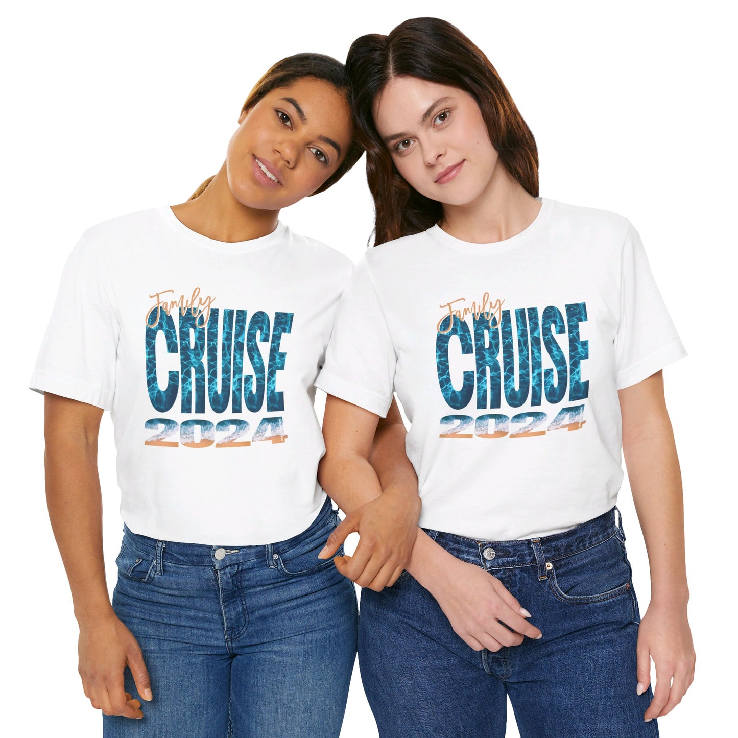 Family Cruise 2024 Ocean Print - Matching Family Vacation Shirts