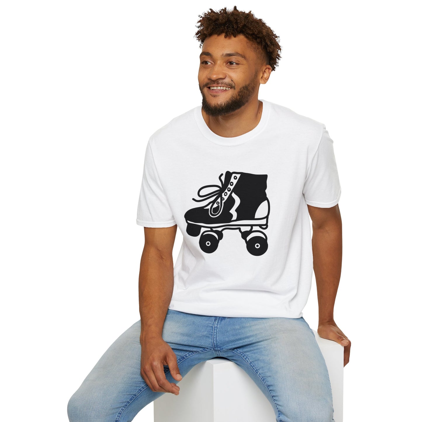 Vintage Roller Skate - Unisex Softstyle T-Shirt - Skater - Roller Skate - VSCO