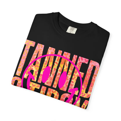 Smiley Face Graphic Tee, Casual Summer Shirt, Gift for Beach Lovers, Trendy Unisex T-shirt, Fun Party Apparel, Celebration Wear