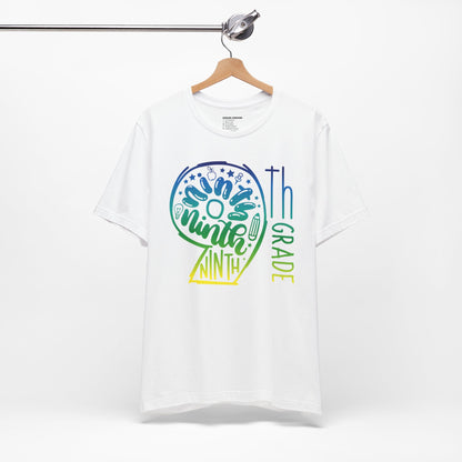 9th Grade Celebration Short Sleeve Tee, High School, School Year, Ninth grade