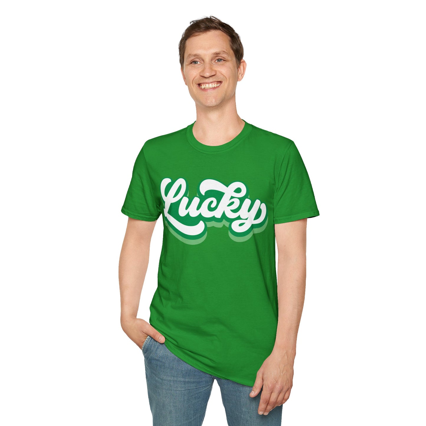 Cursive Lucky St Patrick's Day T-Shirt