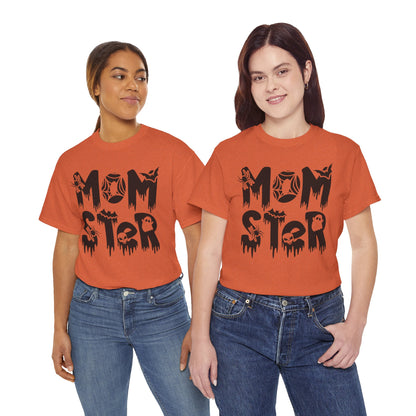 Momster Tee, Halloween Shirt, Trick-or-Treat, Unisex Heavy Cotton Tee,