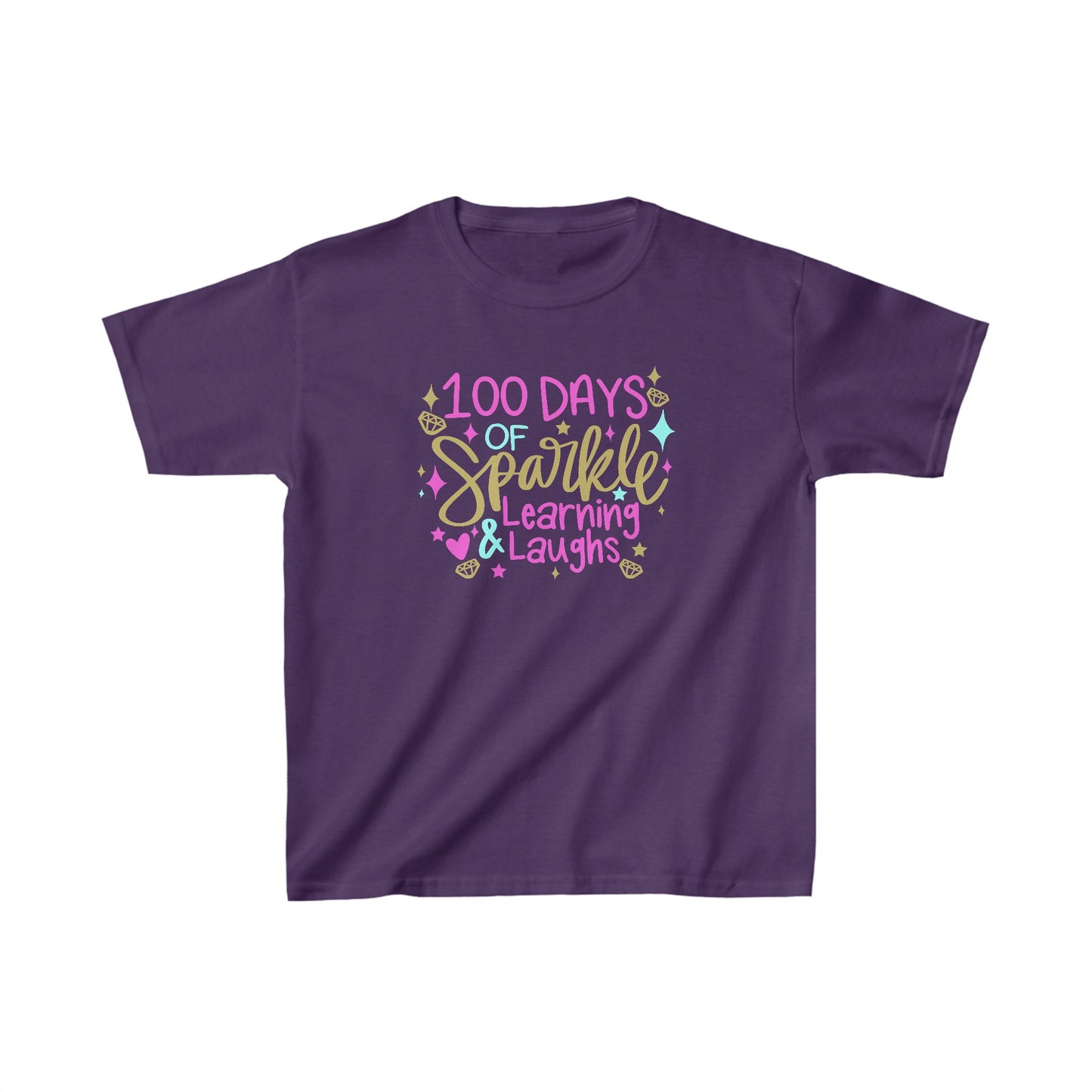 100 Days of Sparkle & Learning T-Shirt, Youth, School Spirit