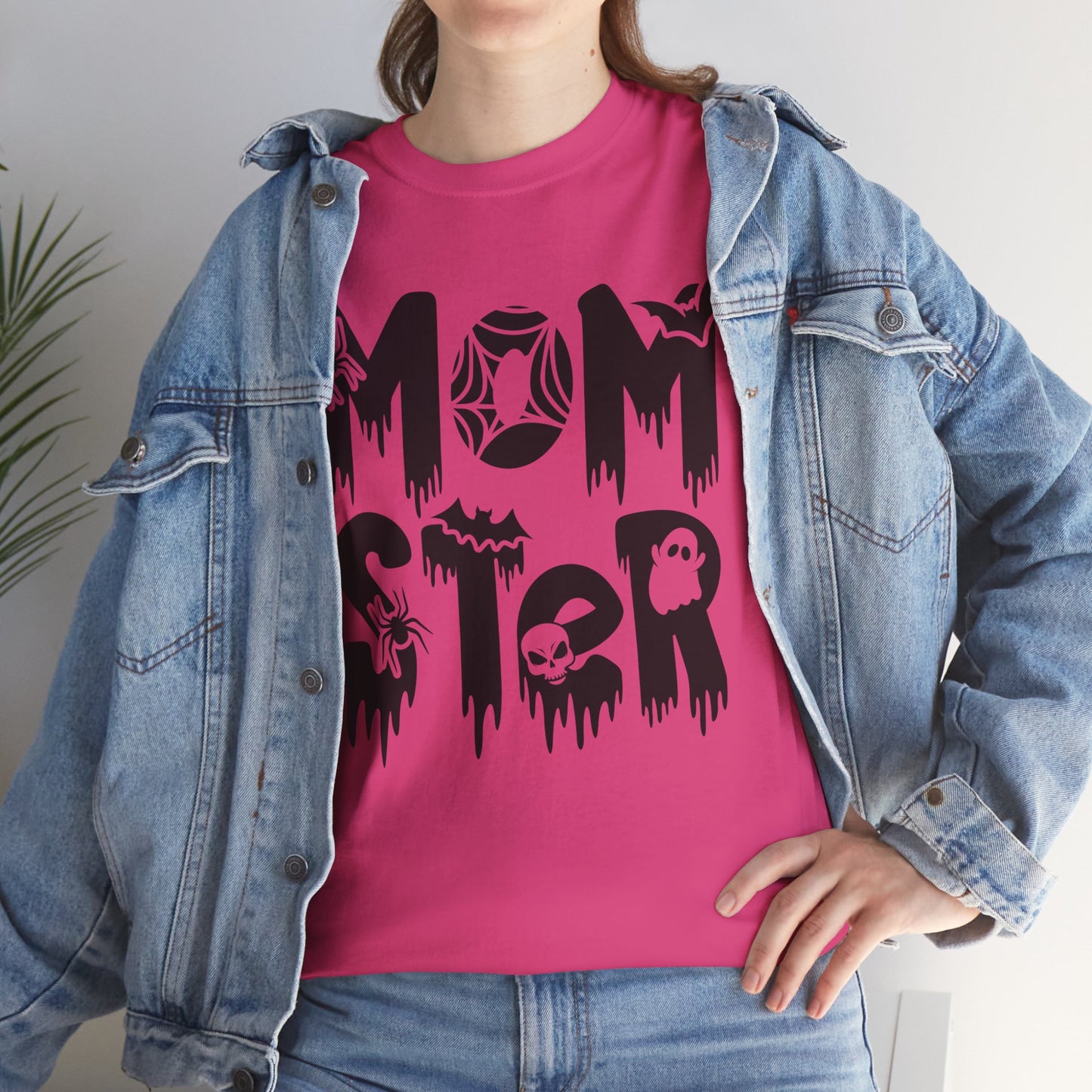 Momster Tee, Halloween Shirt, Trick-or-Treat, Unisex Heavy Cotton Tee,