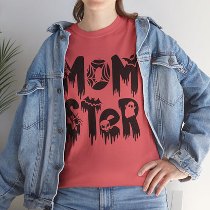 Momster Tee, Halloween Shirt, Trick-or-Treat, Unisex Heavy Cotton Tee,