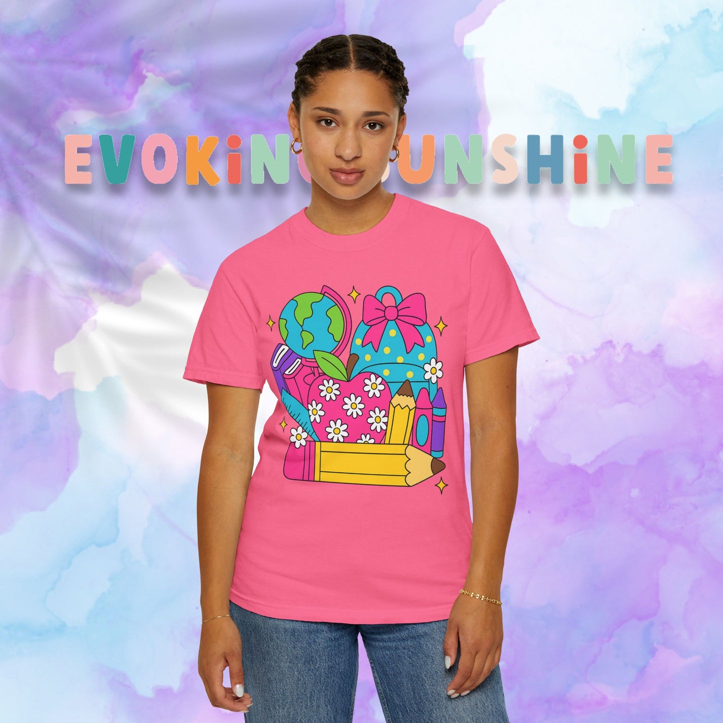 Back-To-School Personalized Teacher Shirt, Teacher Appreciation Gift, Back to School, Artsy Vibe, Comfort Colors