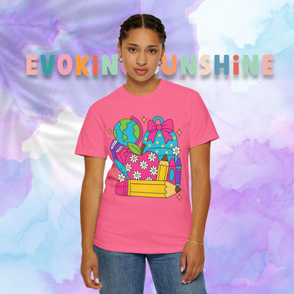 Back-To-School Personalized Teacher Shirt, Teacher Appreciation Gift, Back to School, Artsy Vibe, Comfort Colors